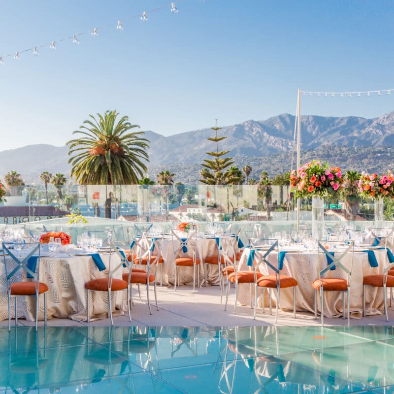 Sky Garden - Wedding Table Layout with string light and dance floor 3 - Beautiful Day Photography