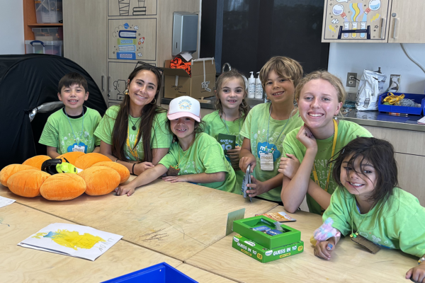 campers and volunteers